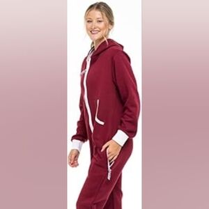 Craze Hooded Sweats Jumpsuit